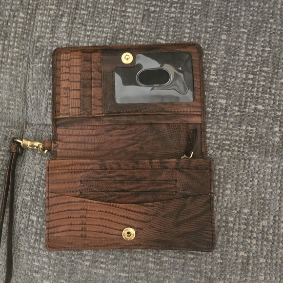 Brahmin Brown Croc-Embossed Wallet - Picture 4 of 9